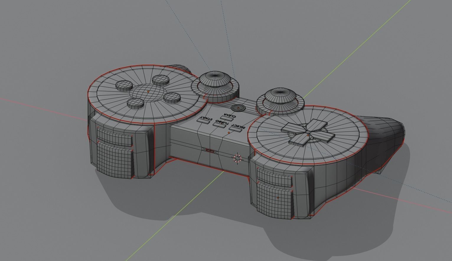Wireless Gamepad 3D model_12