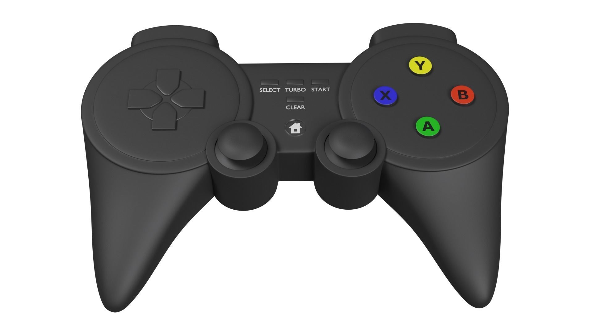 Wireless Gamepad 3D model_1