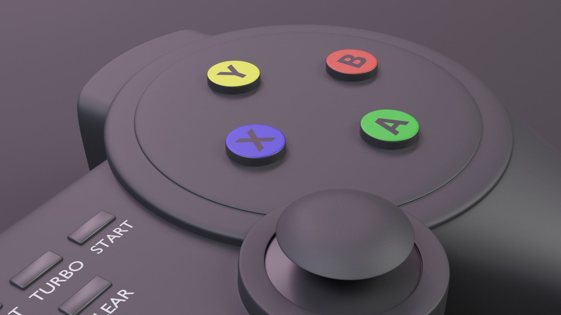 Wireless Gamepad 3D model_6