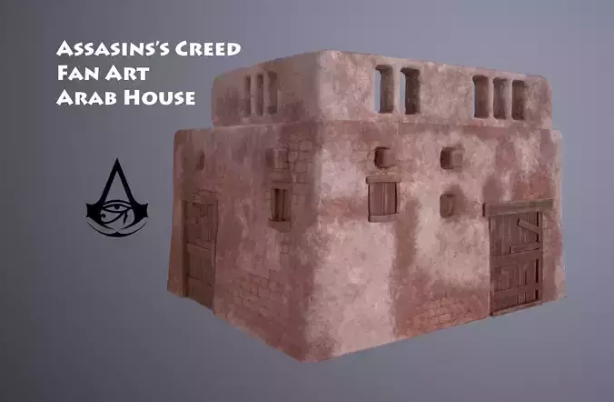 ARAB HOUSE GAME READY Low-poly 3D model