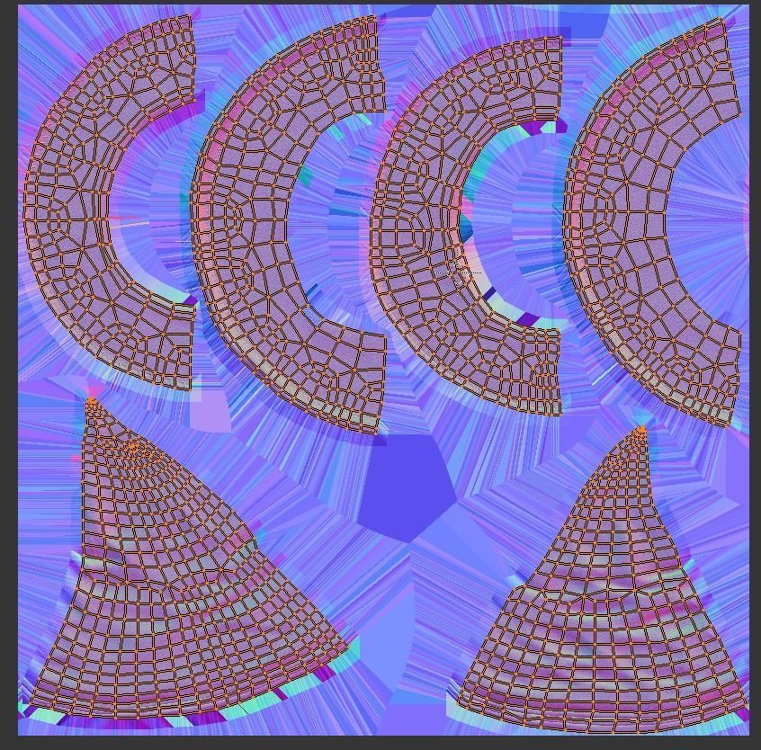 Old Leather Witch hat Low-poly 3D model_16