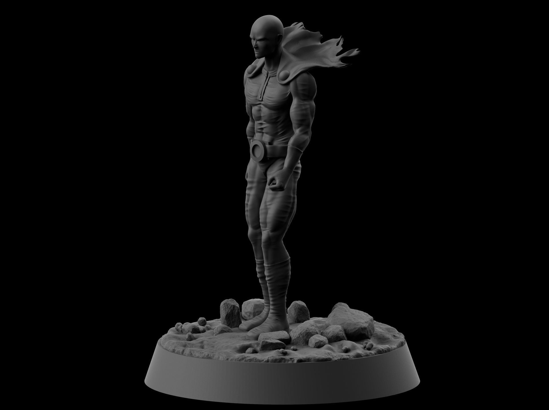 One punch man 3D print model_2