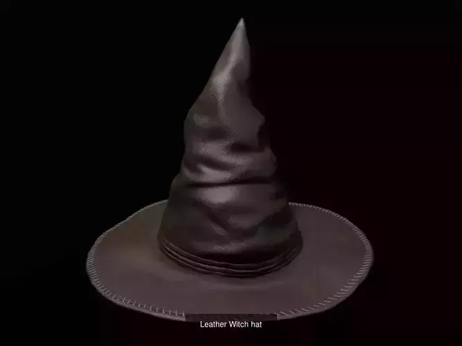Witch hat with two texture variations 3D Model Collection