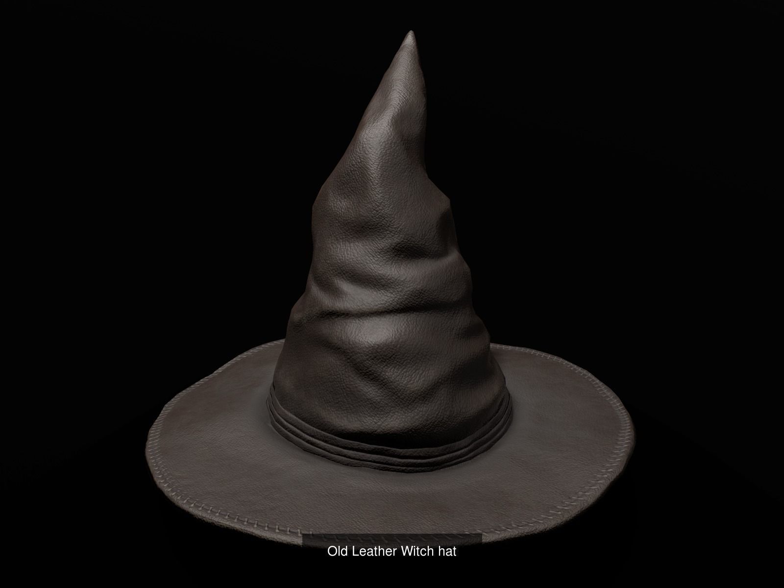 Witch hat with two texture variations 3D Model Collection_2