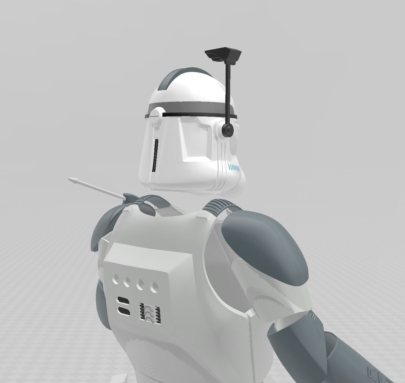 Star Wars Clone Commander Wolffe Full Armor 3D print model_4