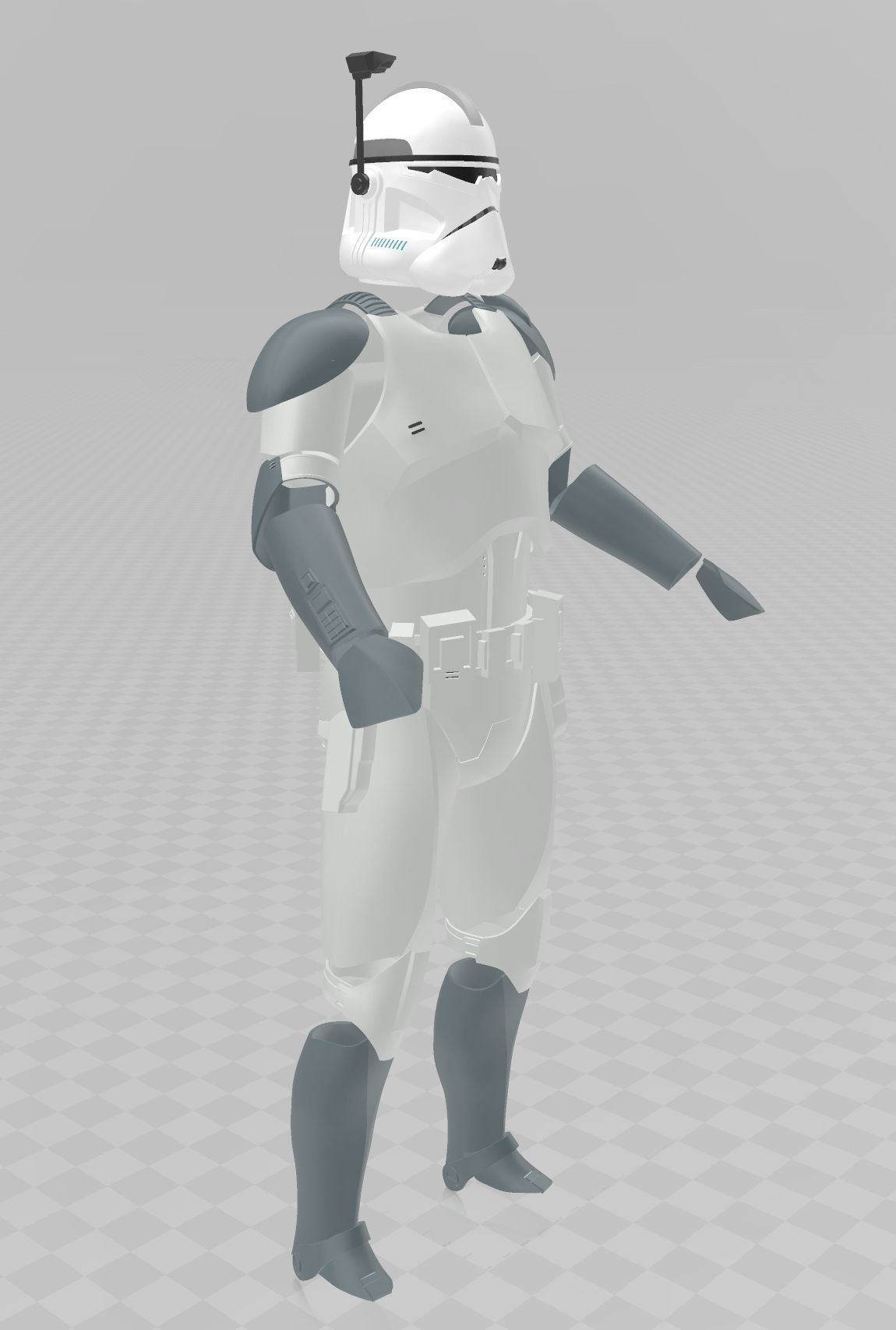 Star Wars Clone Commander Wolffe Full Armor 3D print model_16