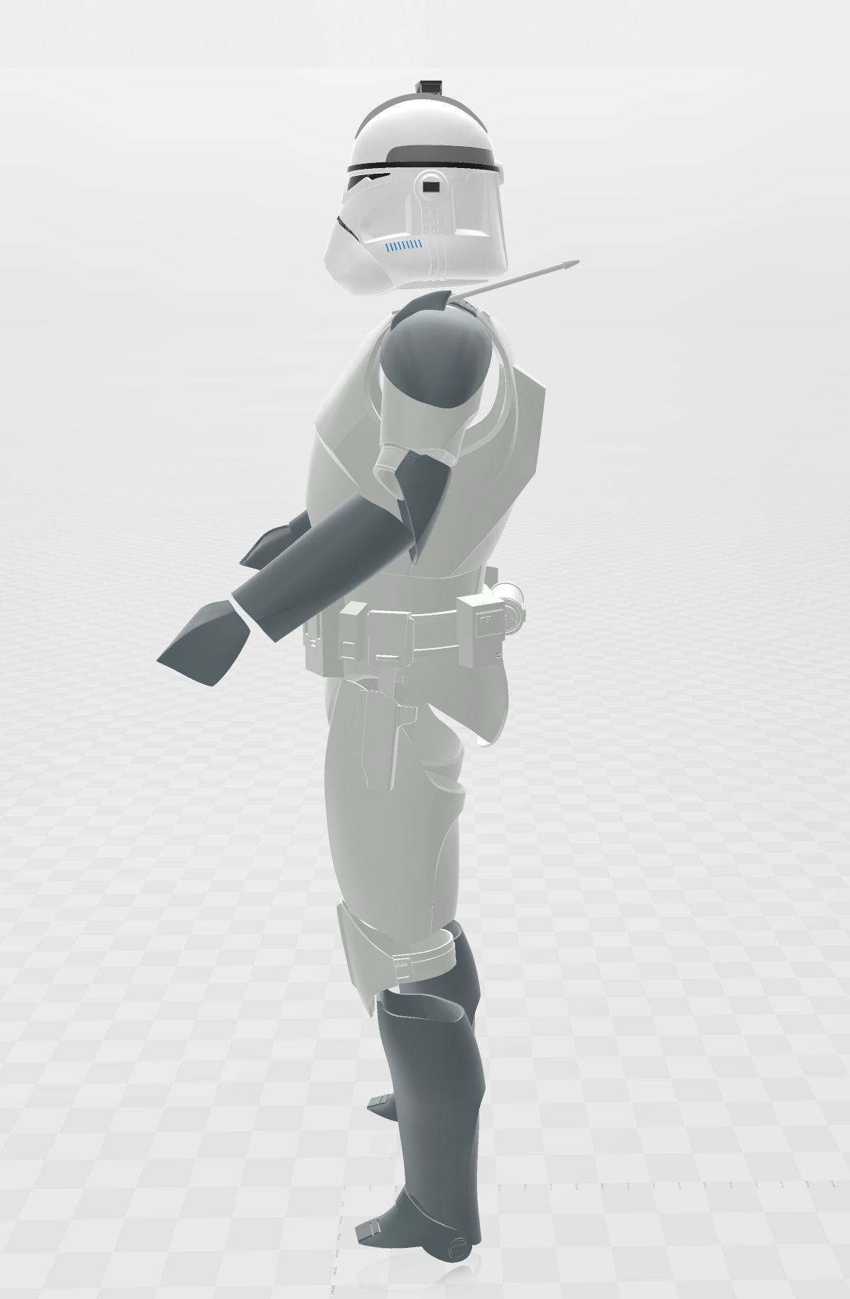 Star Wars Clone Commander Wolffe Full Armor 3D print model_10