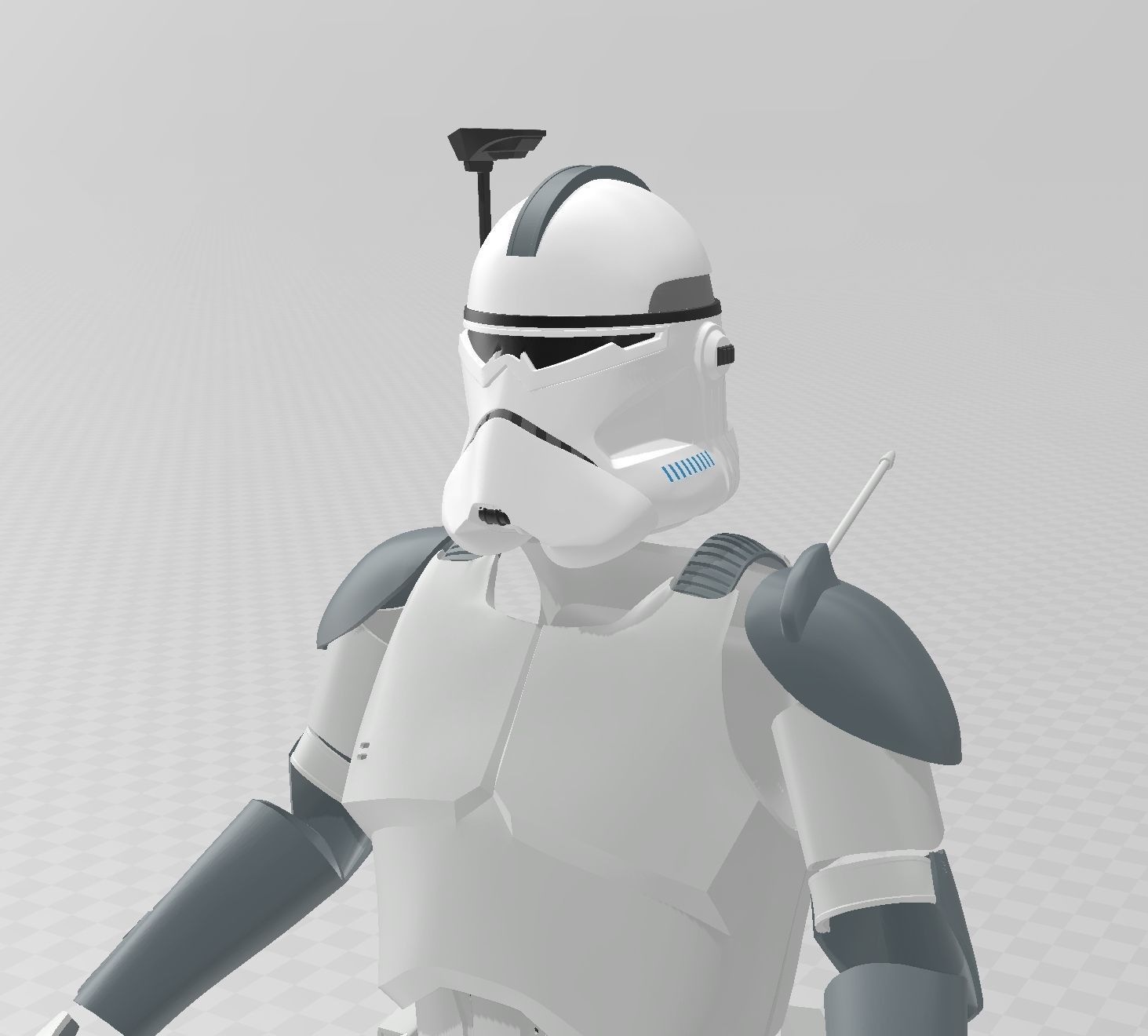 Star Wars Clone Commander Wolffe Full Armor 3D print model_1