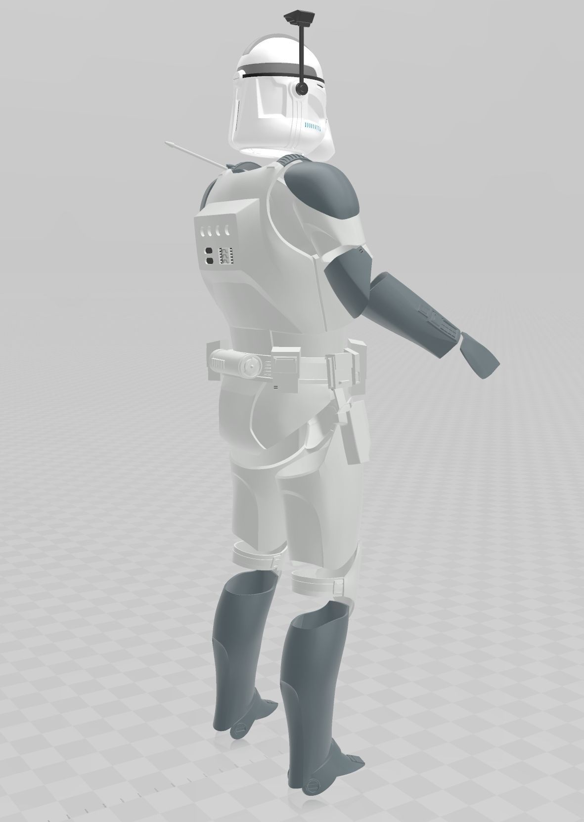 Star Wars Clone Commander Wolffe Full Armor 3D print model_14