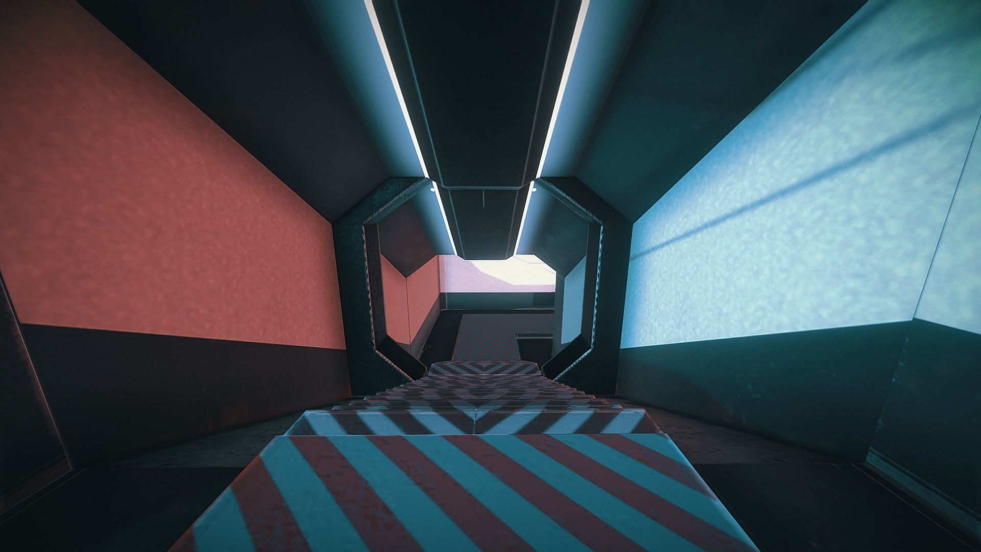 Game-Ready 3D Modular Spaceship Interior Low-poly 3D model_9