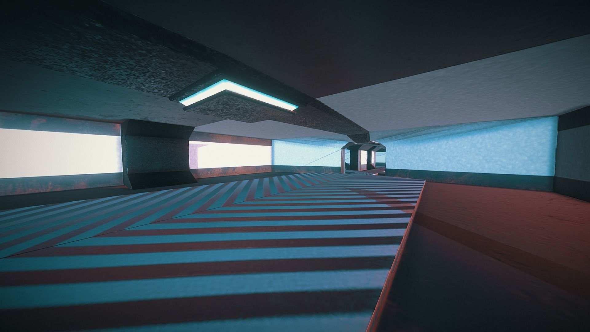 Game-Ready 3D Modular Spaceship Interior Low-poly 3D model_11