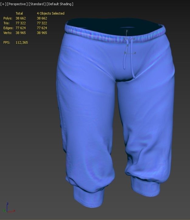 breeches Low-poly 3D model_25
