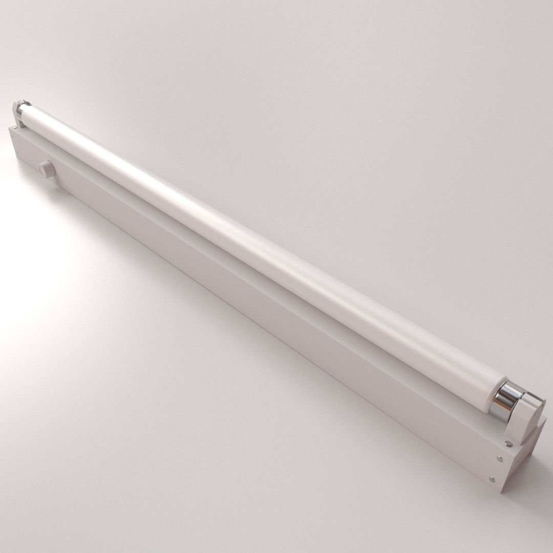 Fluorescent Fixture 3D model_1