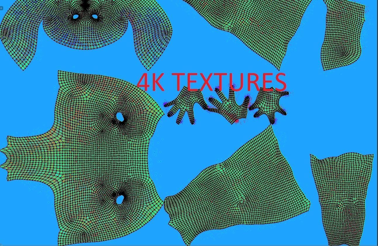 Realistic Alien low-poly Low-poly 3D model_13