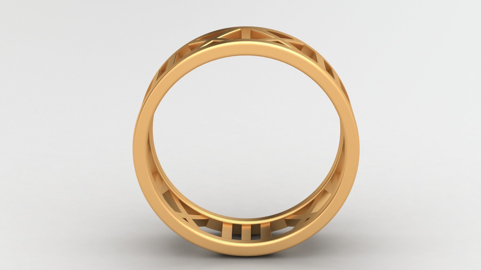 TIFFANY ATLAS WEDDING DIAMOND RINGS 3D print model_2