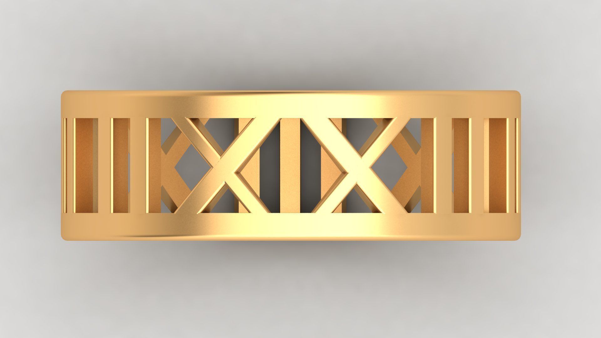 TIFFANY ATLAS WEDDING DIAMOND RINGS 3D print model_5