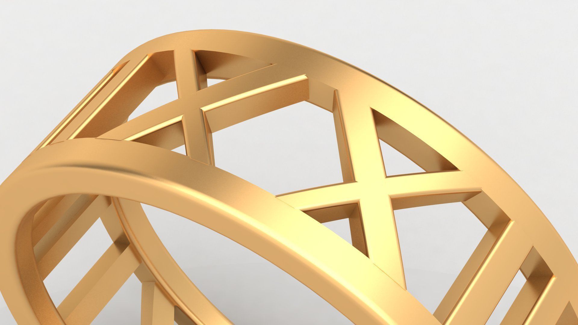 TIFFANY ATLAS WEDDING DIAMOND RINGS 3D print model_4