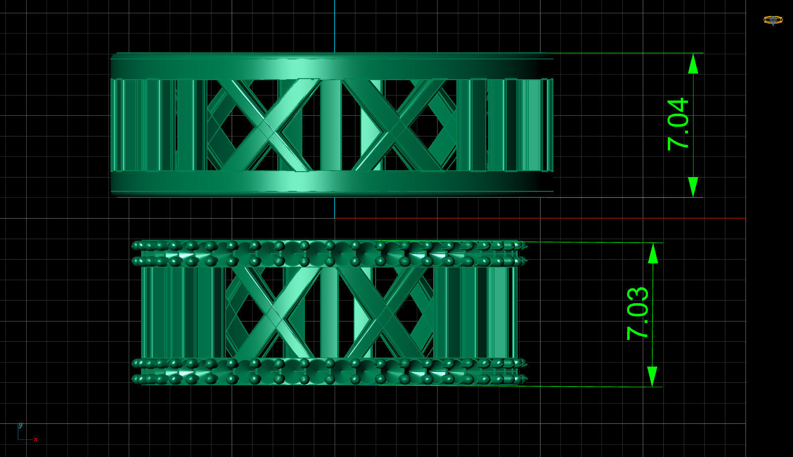 TIFFANY ATLAS WEDDING DIAMOND RINGS 3D print model_22