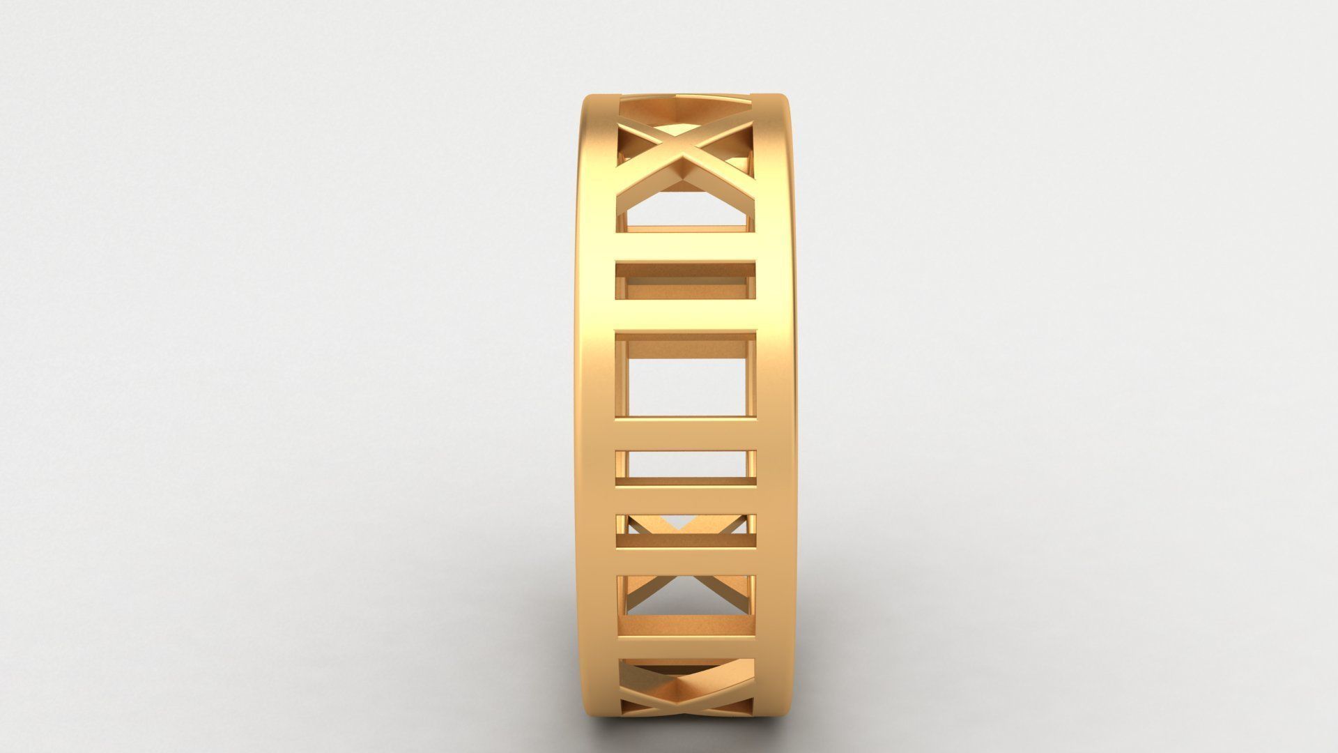 TIFFANY ATLAS WEDDING DIAMOND RINGS 3D print model_3