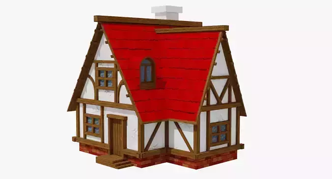 Cartoon Medieval house