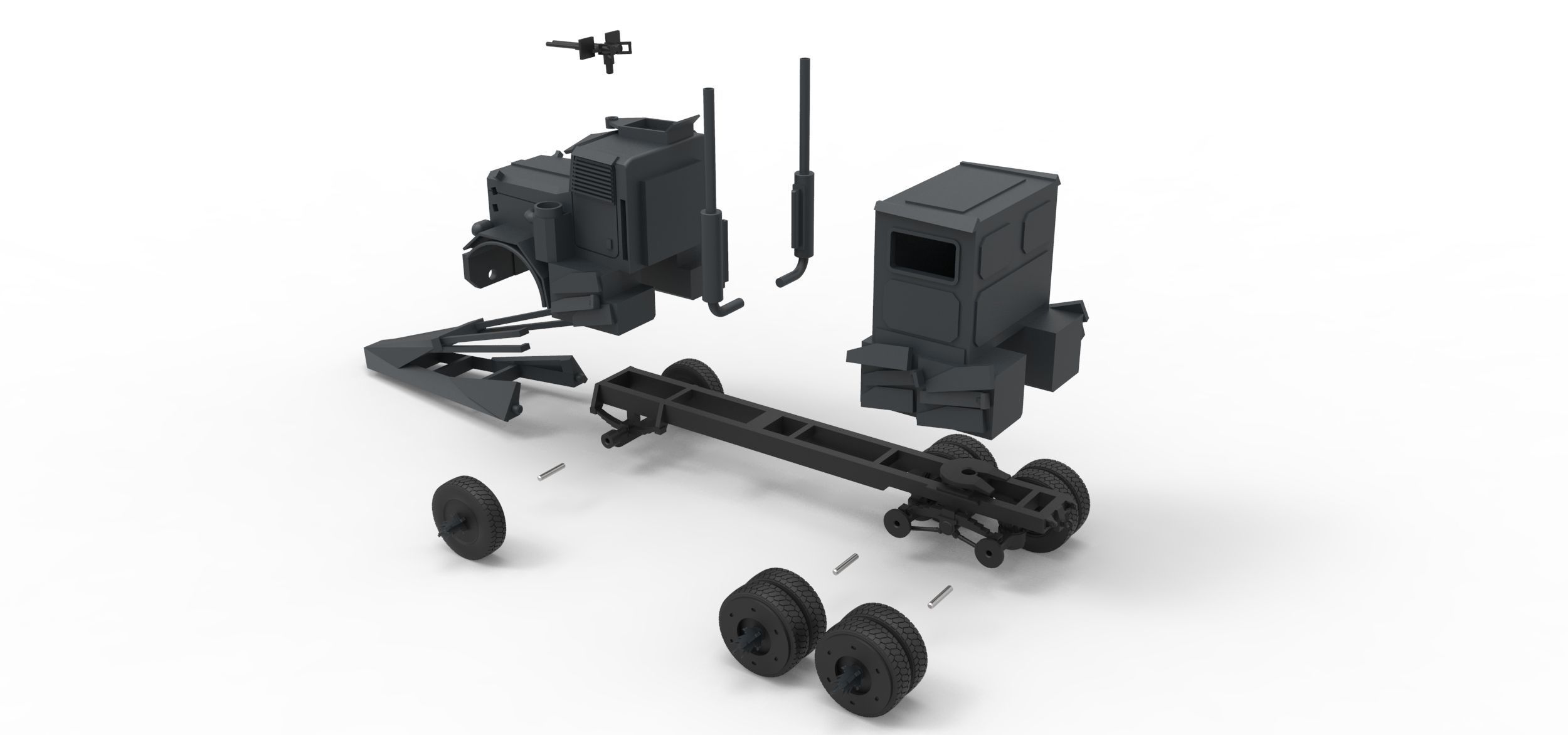 Dreadnought from Death race Scale 1 to 43 3D print model_21