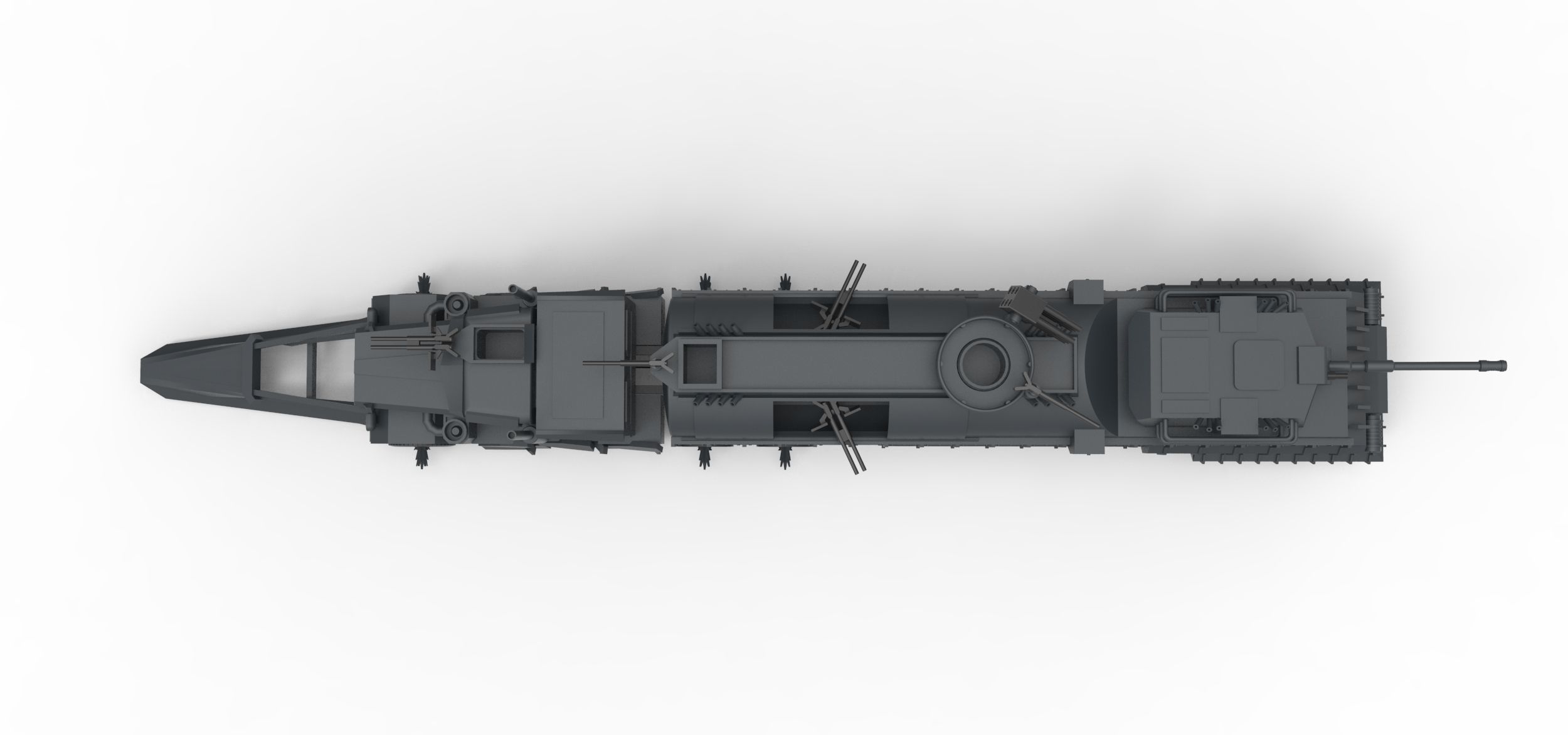 Dreadnought from Death race Scale 1 to 43 3D print model_9