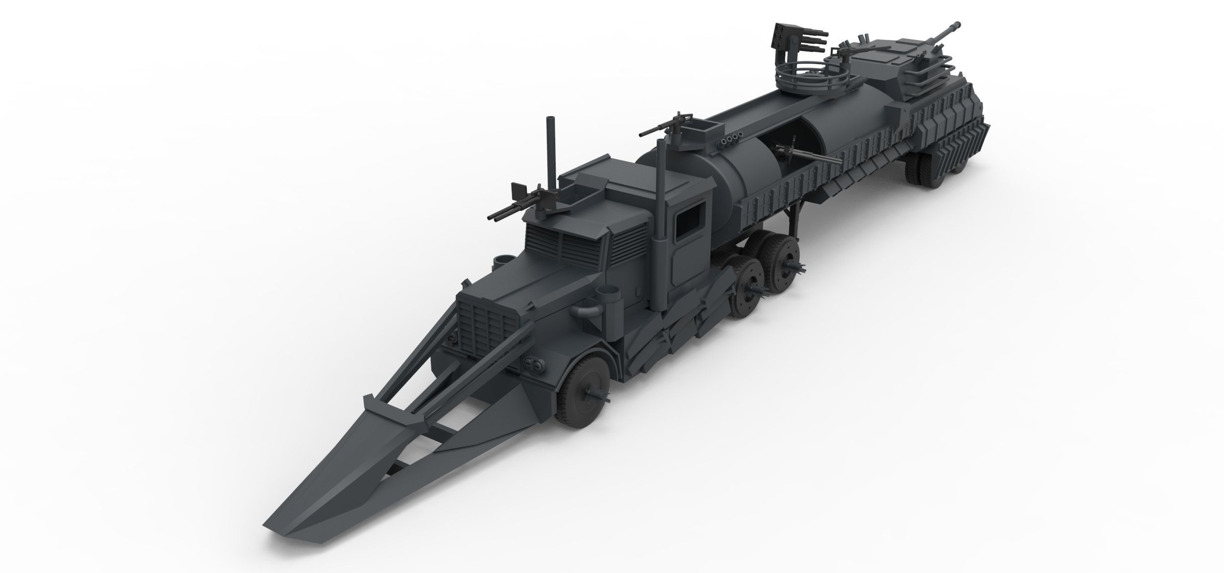 Dreadnought from Death race Scale 1 to 43 3D print model_3