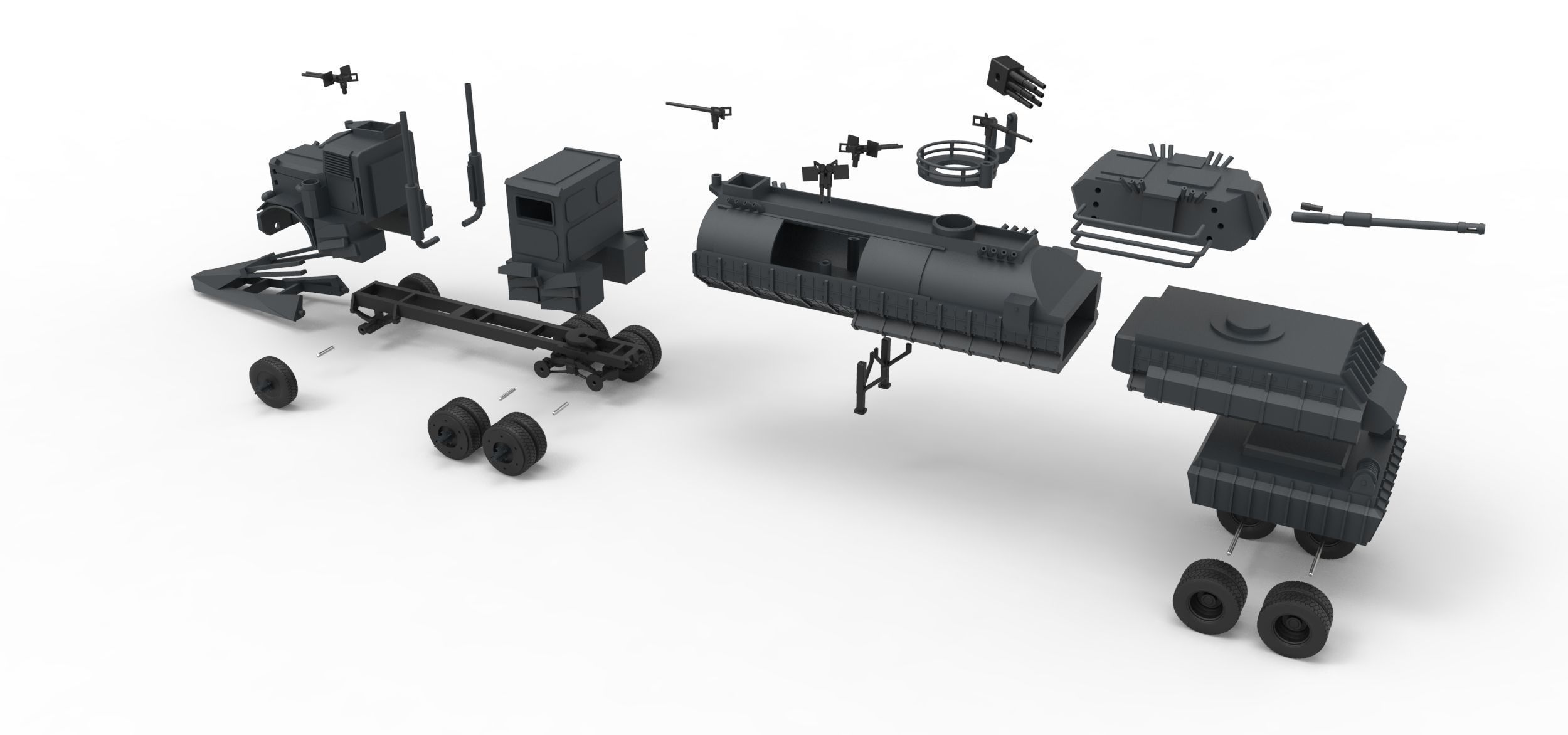 Dreadnought from Death race Scale 1 to 43 3D print model_27