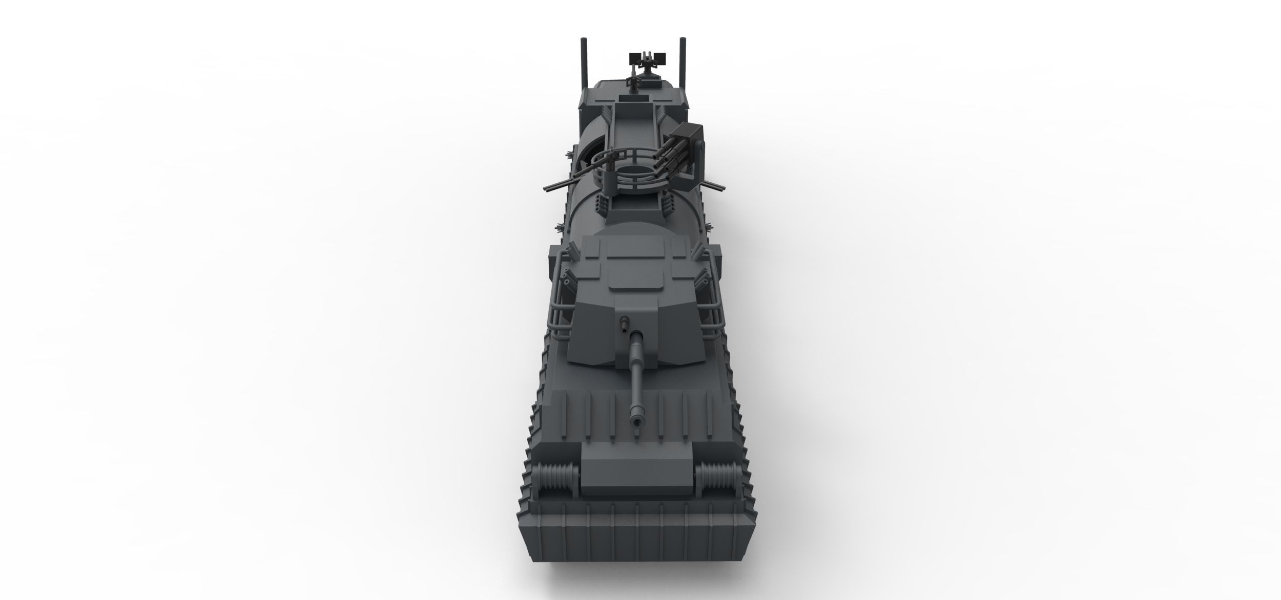 Dreadnought from Death race Scale 1 to 43 3D print model_14