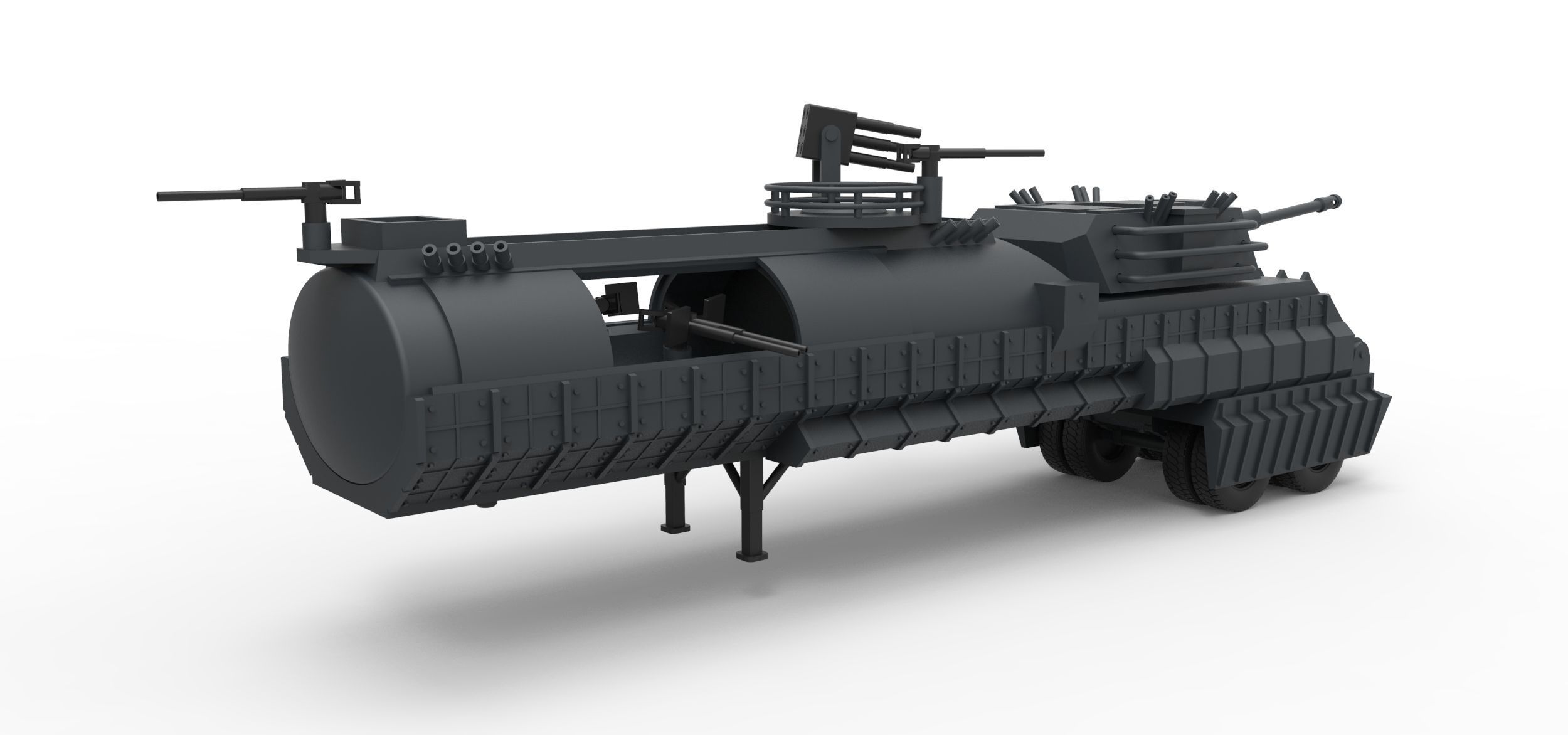 Dreadnought from Death race Scale 1 to 43 3D print model_18