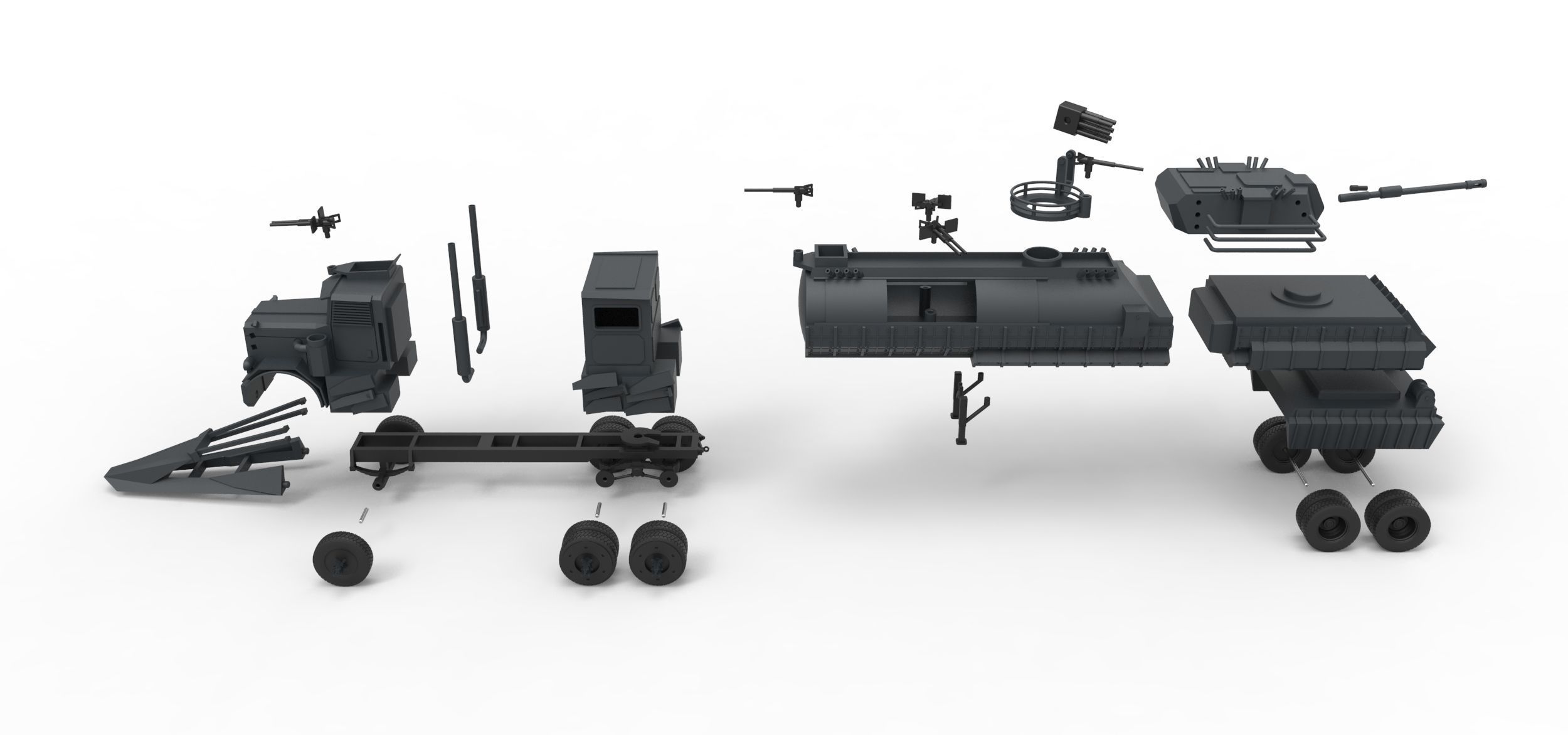 Dreadnought from Death race Scale 1 to 43 3D print model_26
