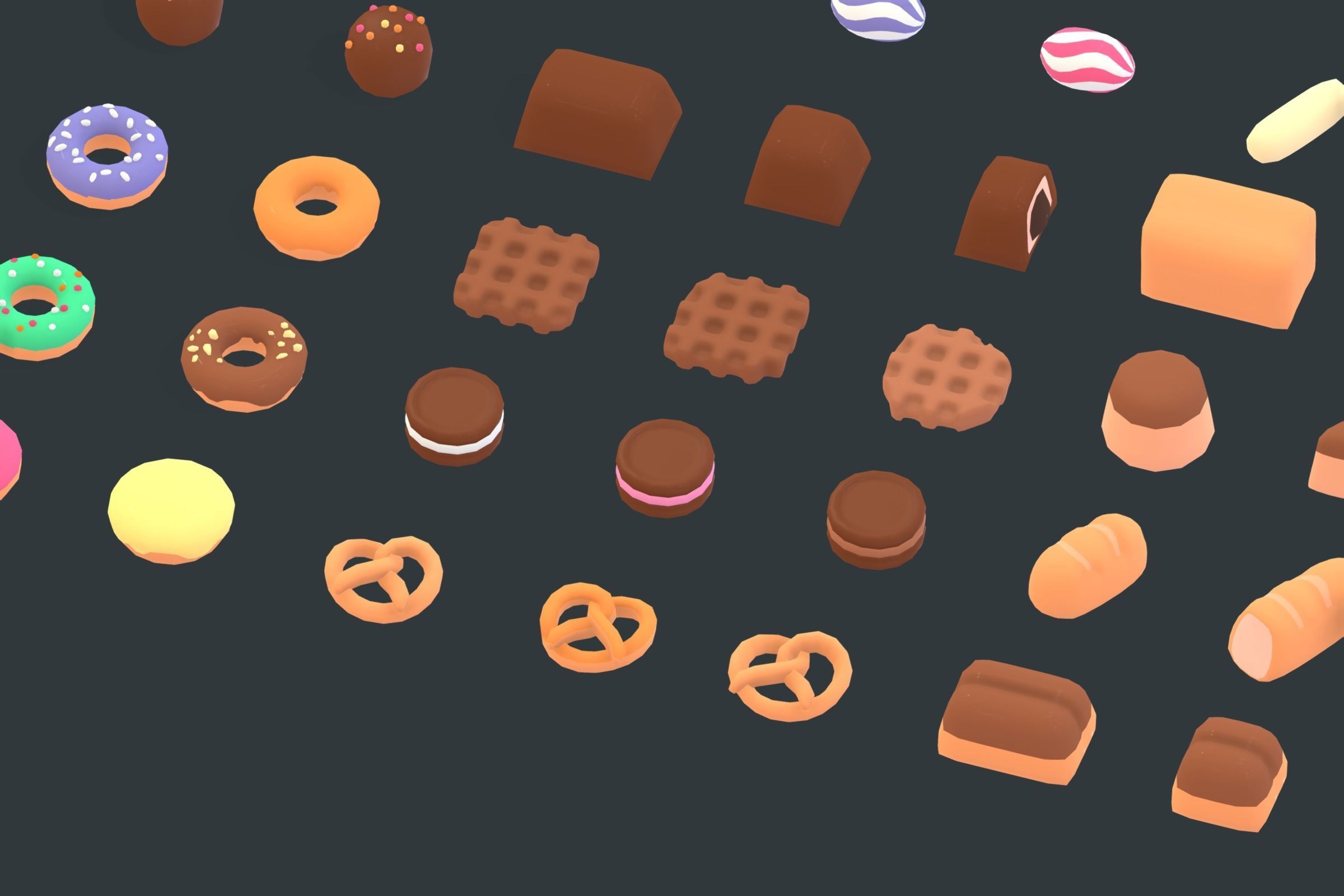 Candy Land - Animation Assets Low-poly 3D model_10