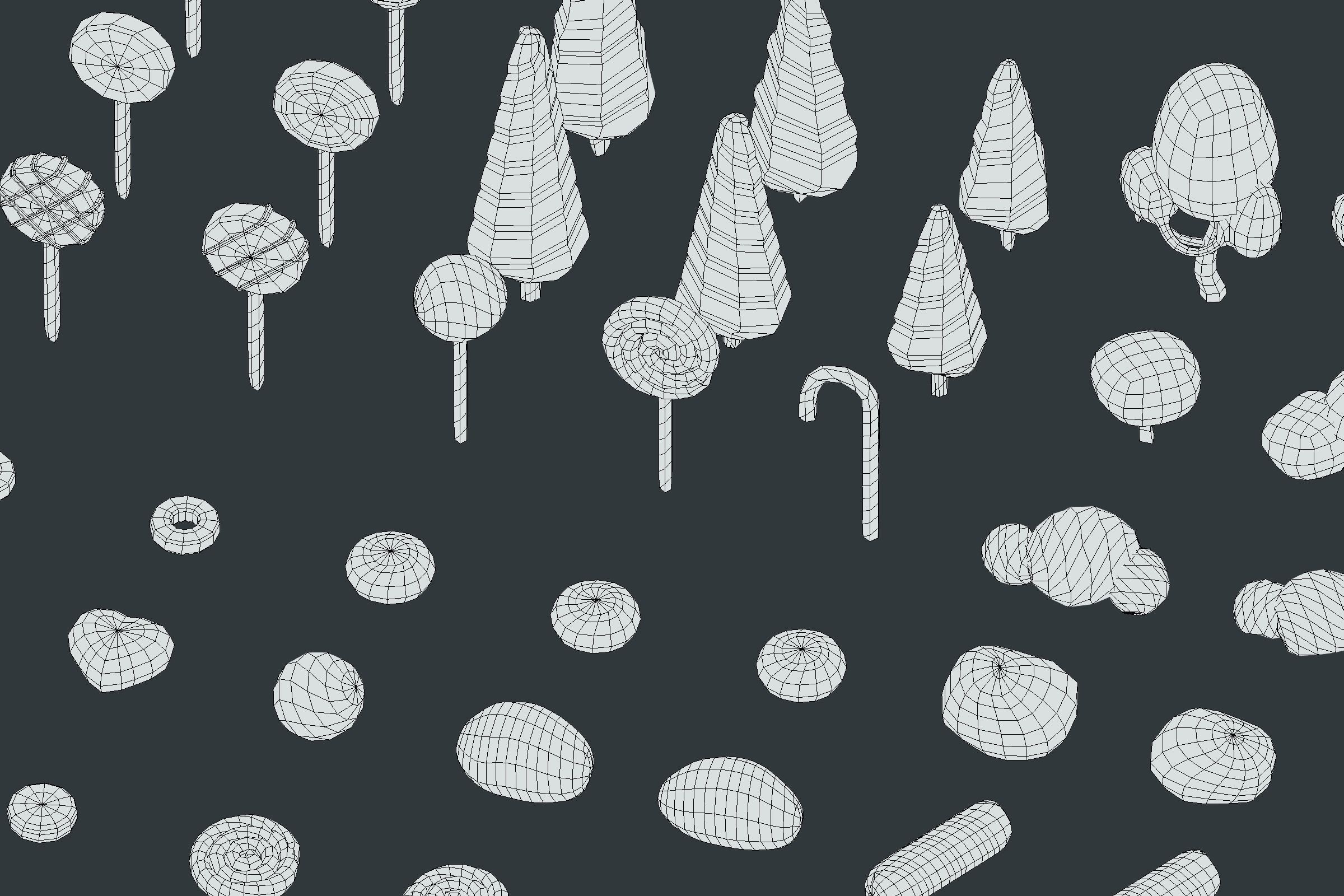 Candy Land - Animation Assets Low-poly 3D model_23