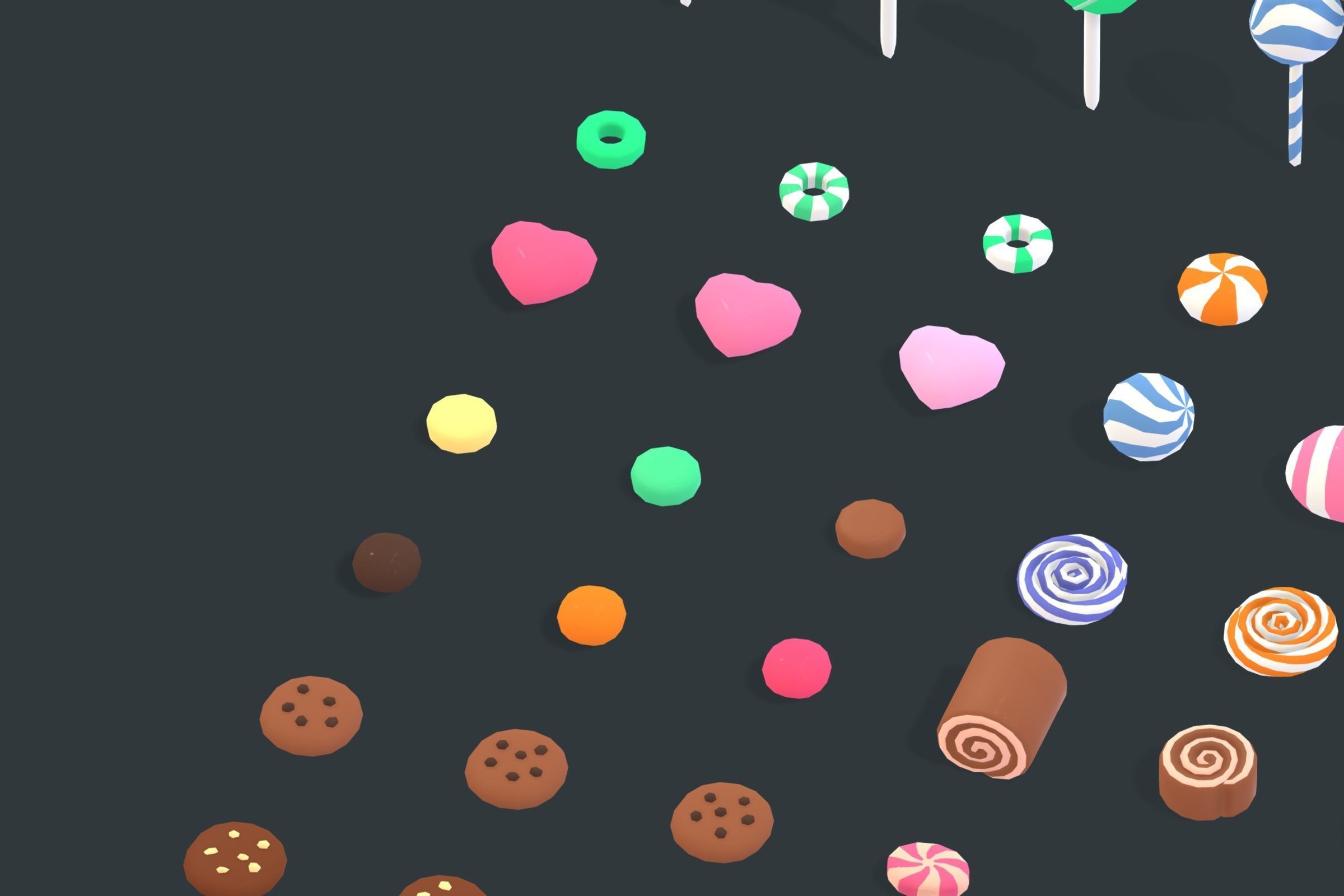 Candy Land - Animation Assets Low-poly 3D model_15