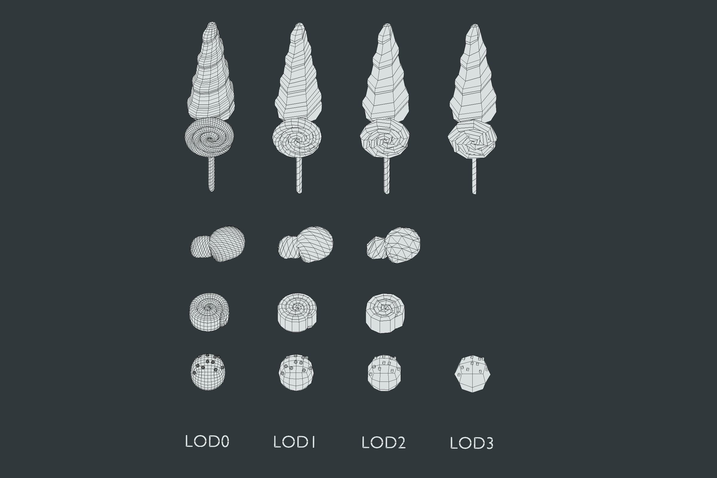 Candy Land - Animation Assets Low-poly 3D model_2