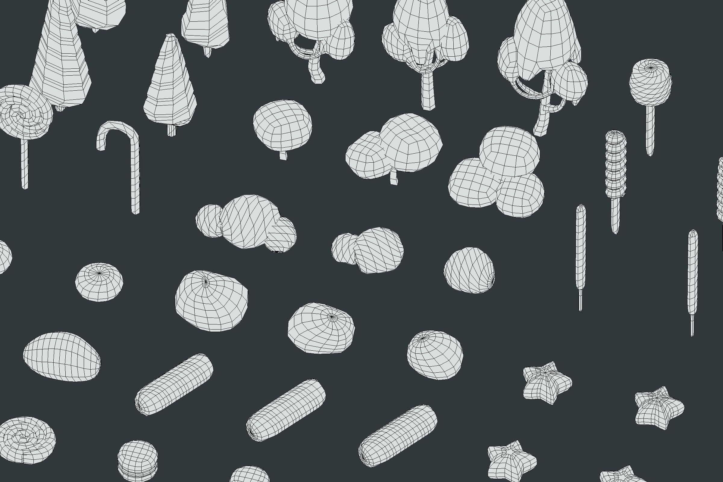 Candy Land - Animation Assets Low-poly 3D model_26