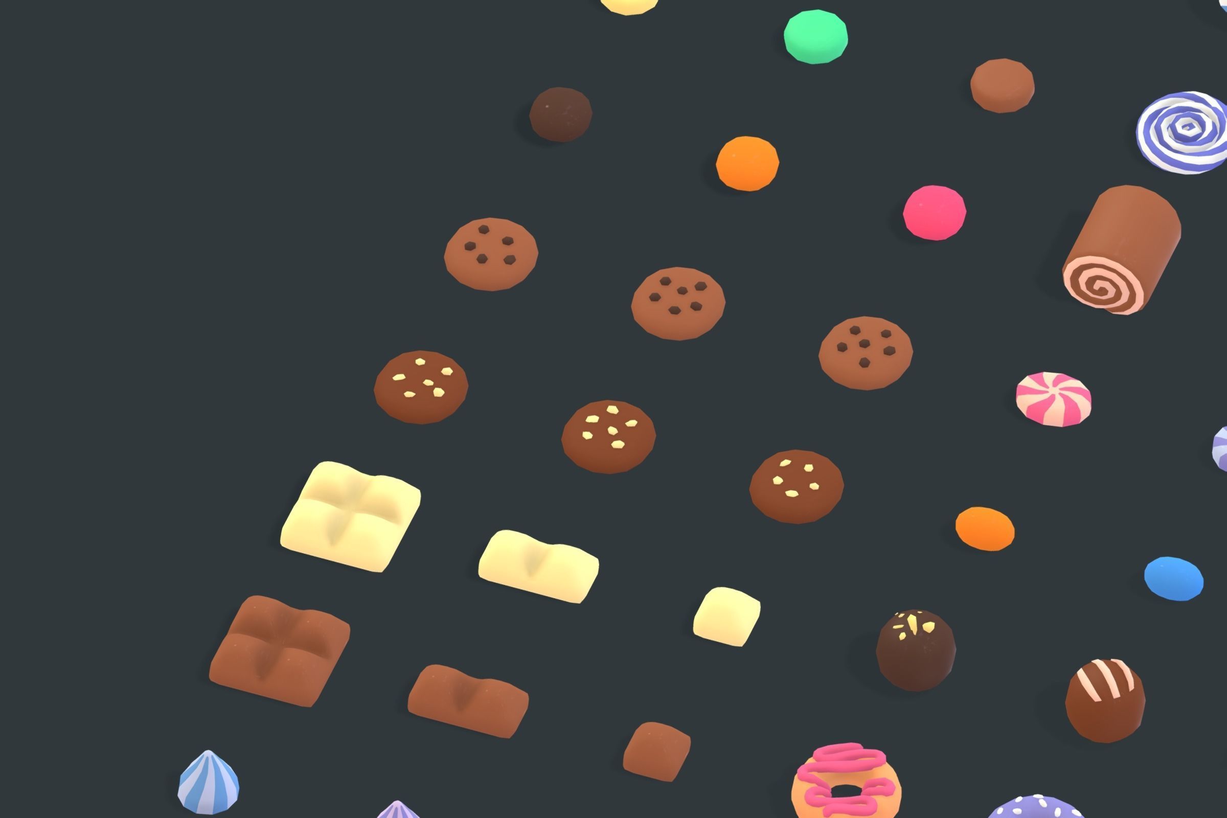 Candy Land - Animation Assets Low-poly 3D model_14