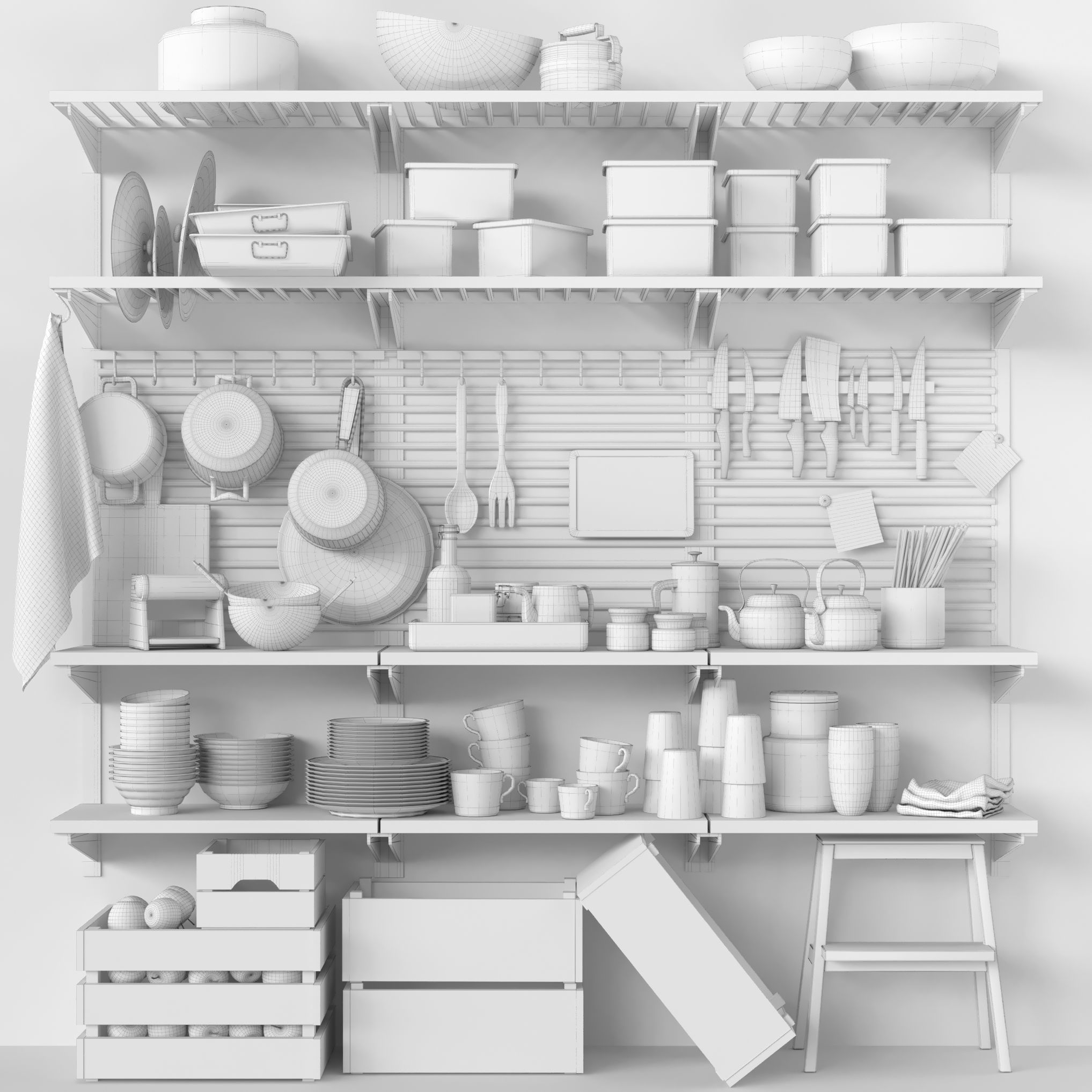 Trivia for the kitchen 16 3D model_1
