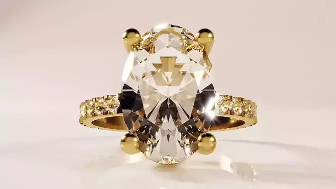 Golden traditional ring