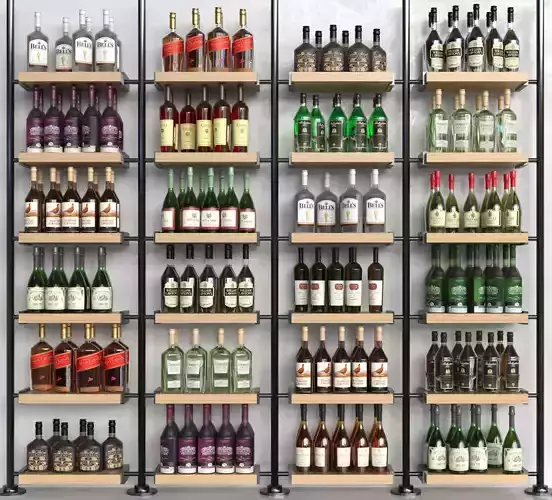 Alcoholic showcase Wine 3