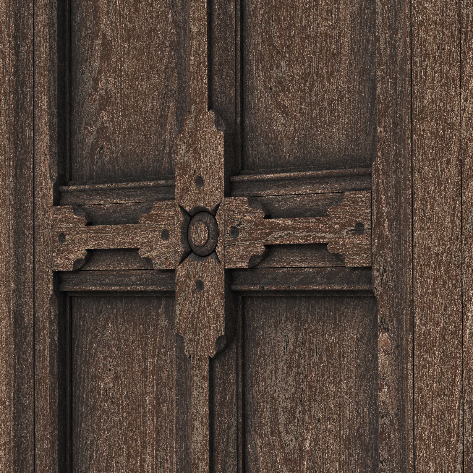 wooden panel 3D model_4