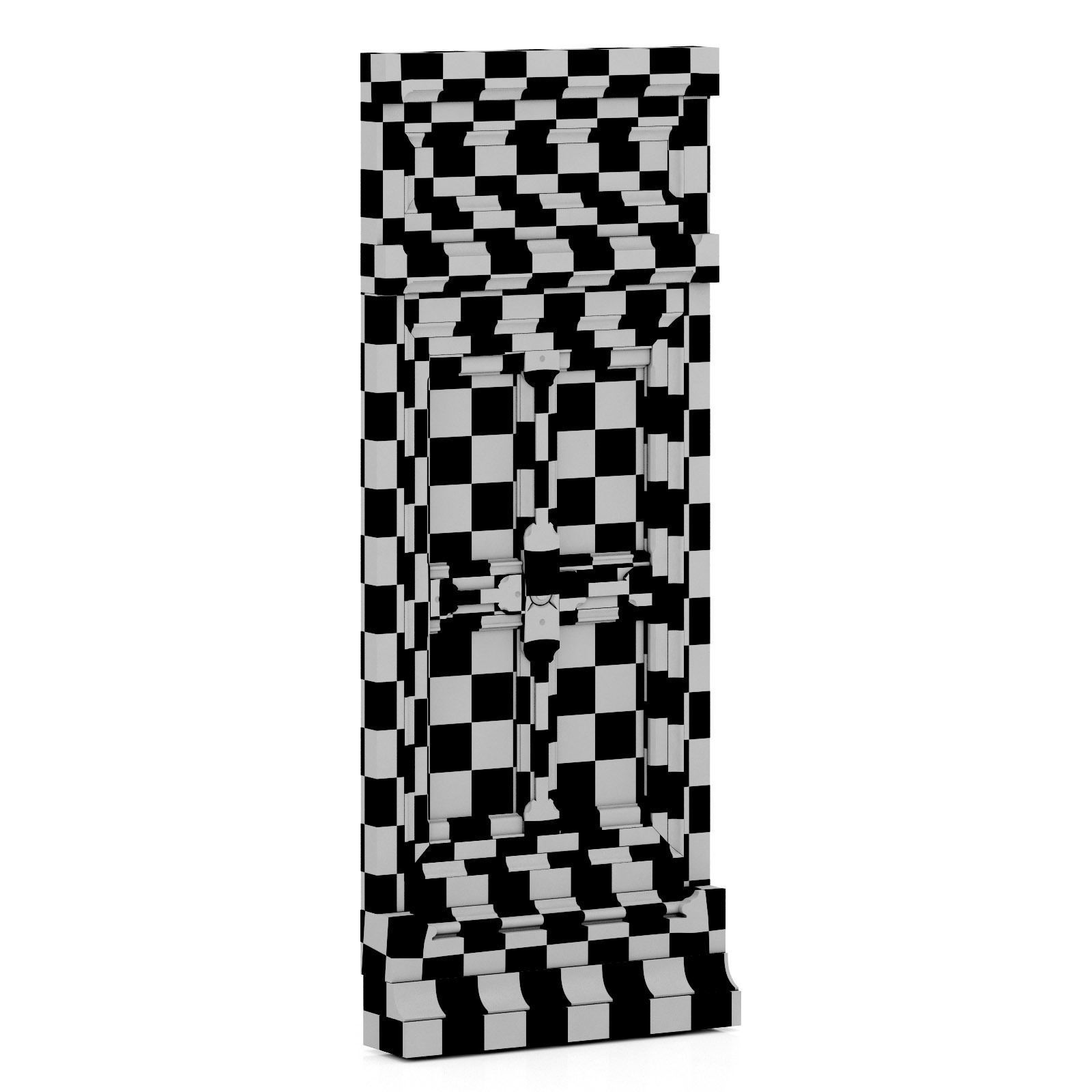 wooden panel 3D model_8