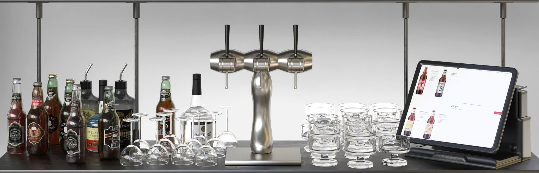 Bar 20 3D model_2