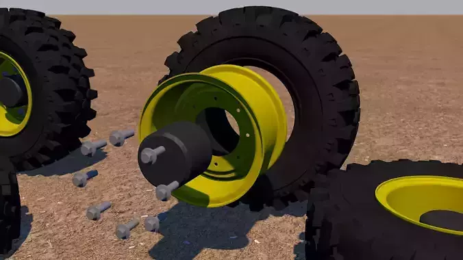 Michelin Bibload Hard Surface 3D model