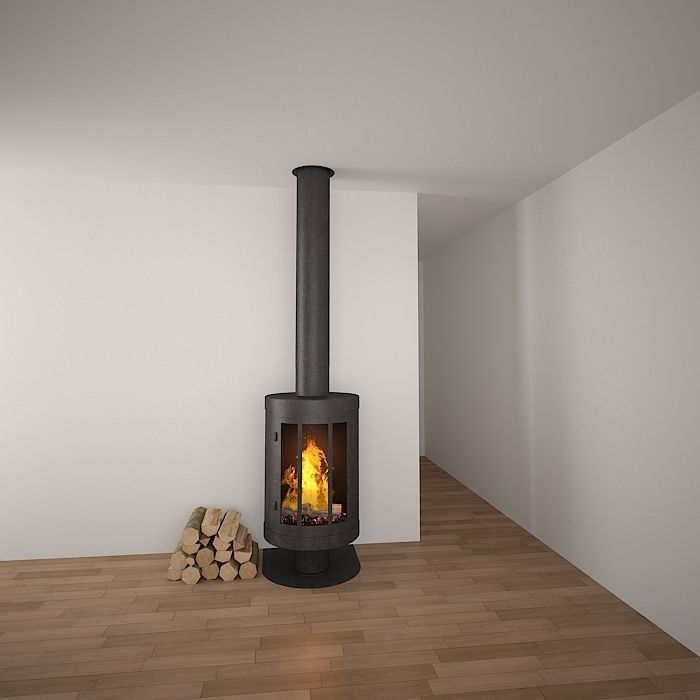 Fire place 03 3D model_4
