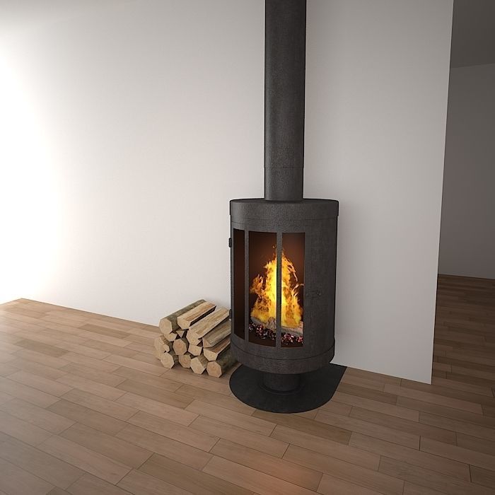 Fire place 03 3D model_1