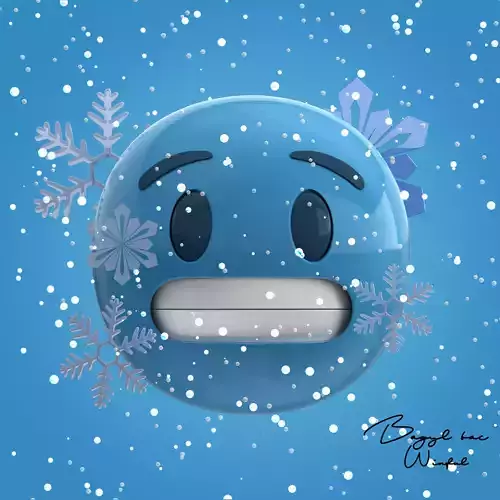 Emoji Cold Low-poly 3D model