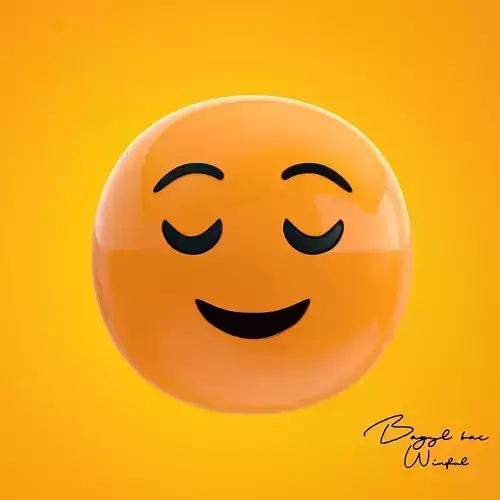 Emoji Relieved 3D model