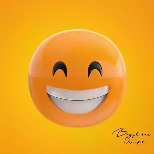 Emoji Beaming Face With Smiling Eyes 3D model