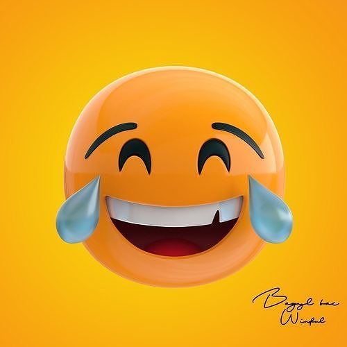 Emoji Laugh Out Loud  Low-poly 3D model